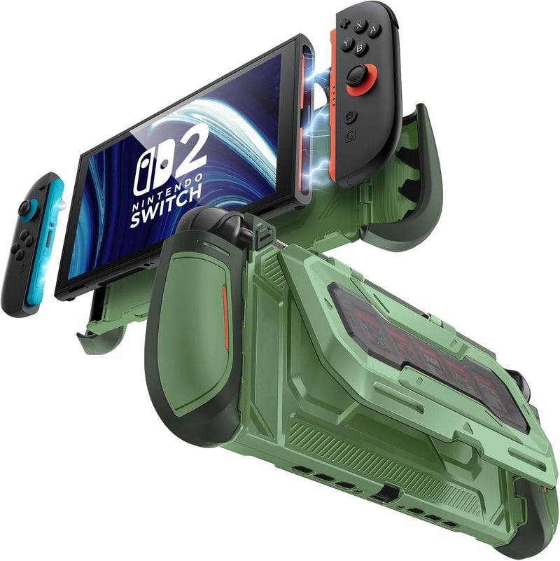 Mumba Dockable for Nintendo Switch 2 Case with Flip Stand, [Titan] Ergonomic Switch 2 Grip Protective Cover Holds 5 Game Cards & 2 TF Cards TPU Accessories and Quick-Release Joy-Con Design (Urban) - Image 1